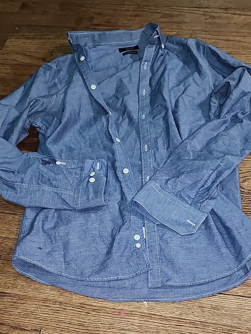 Original Penguin Light Blue Chambray Button-Up Shirt